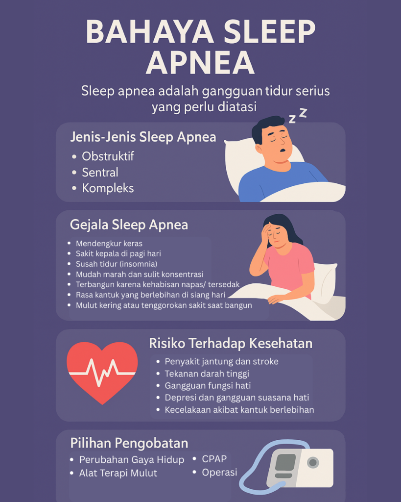 Ringkasan infografis sleep apnea